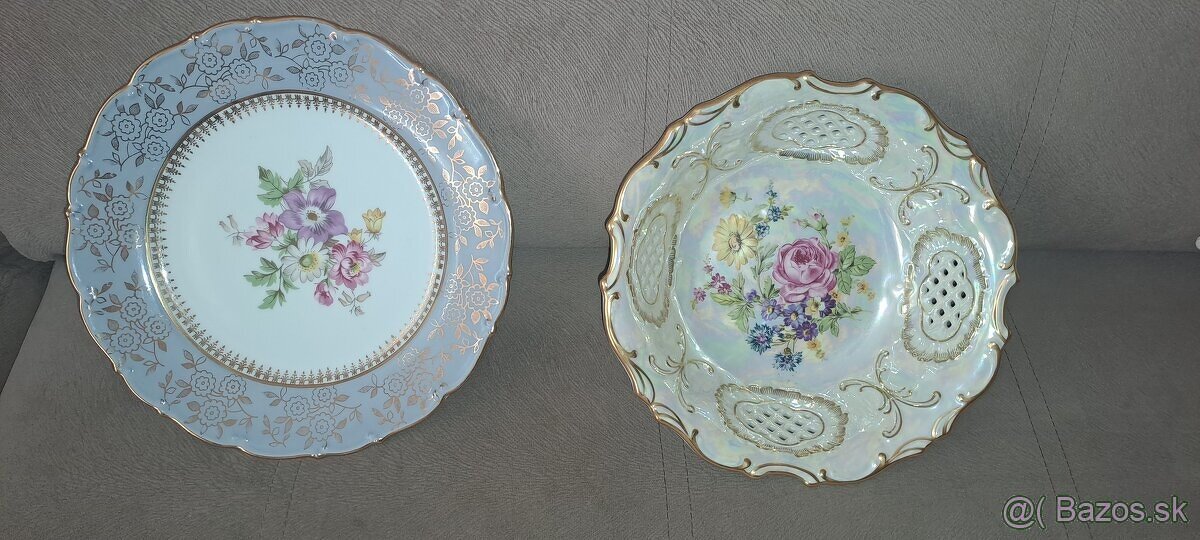 Porcelanova miska a tanier