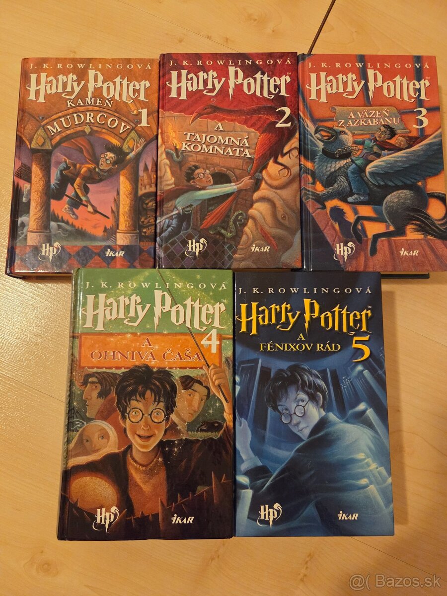 Harry Potter 1 - 5, prvé vydania
