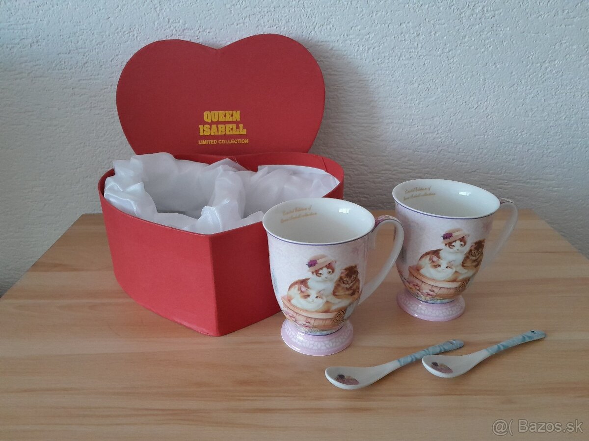Porcelánové hrnčeky darčekový set