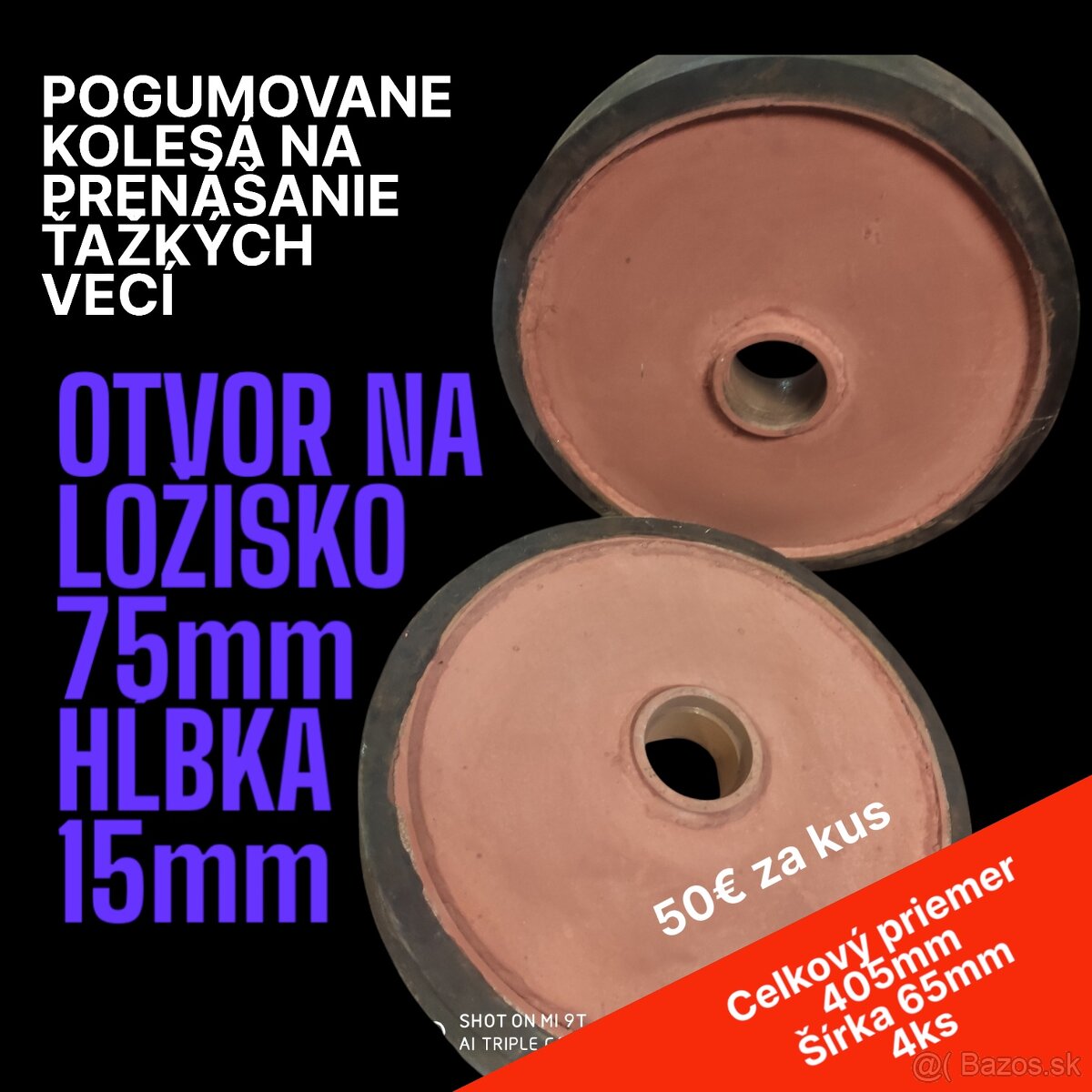 Pogumovane kolesá 4x