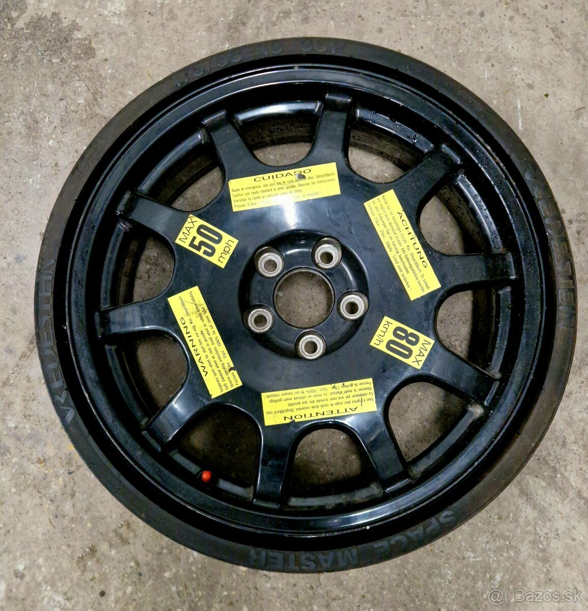 Originál AUDI rezervné koleso 175/55 R19 6Jx19