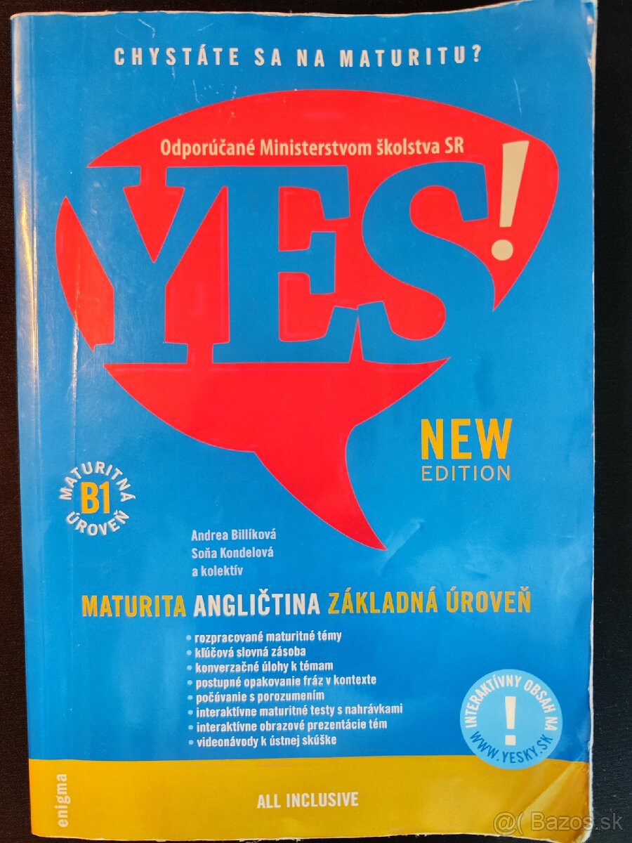 Yes kniha angličtiny úroveň b1