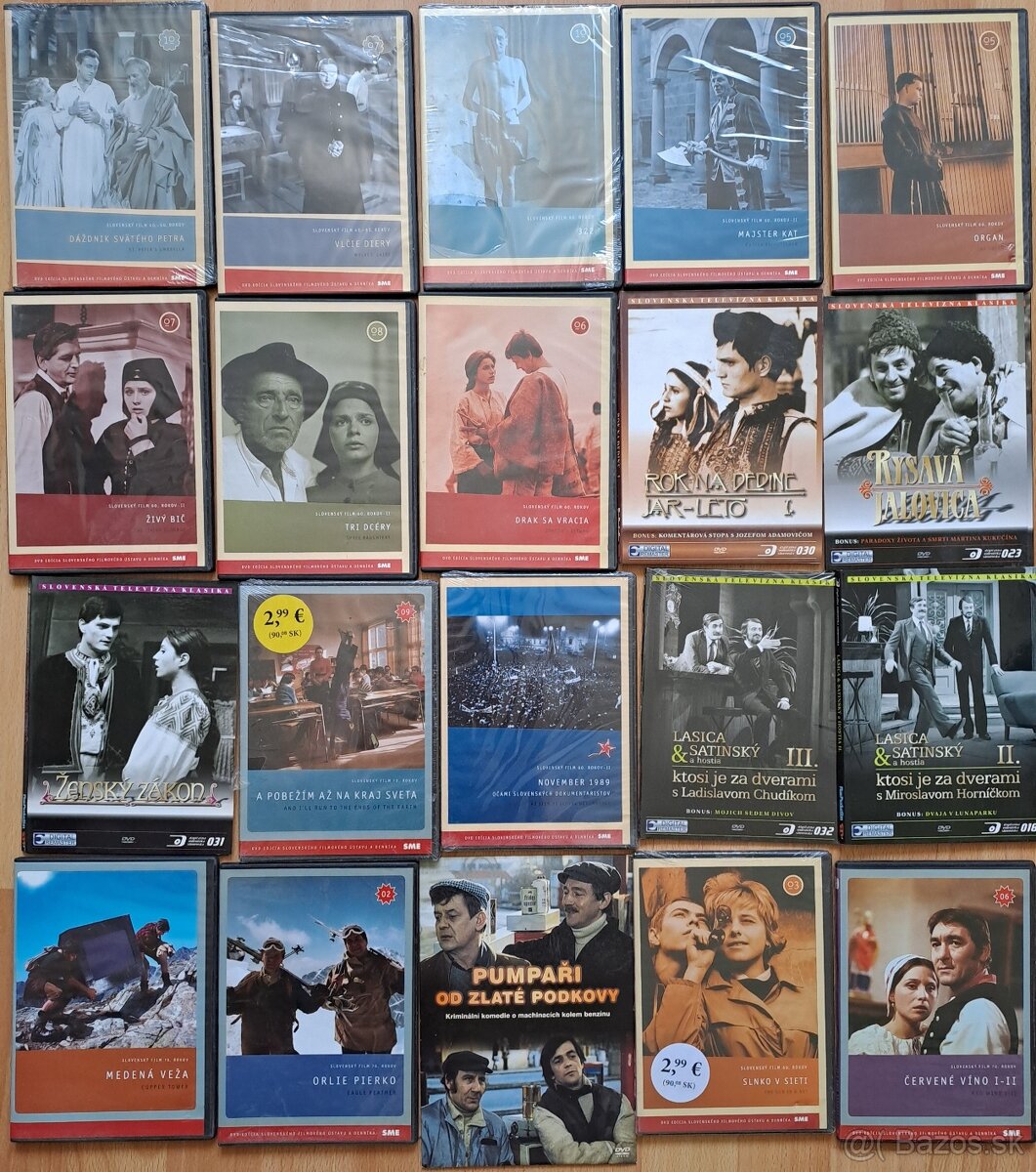 Predám originál DVD čekoslovenské, slovenské filmy