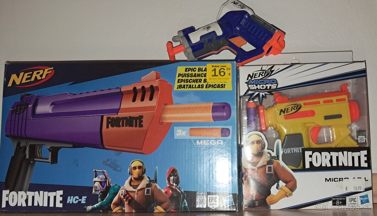 Predavam Nerf zbrane
