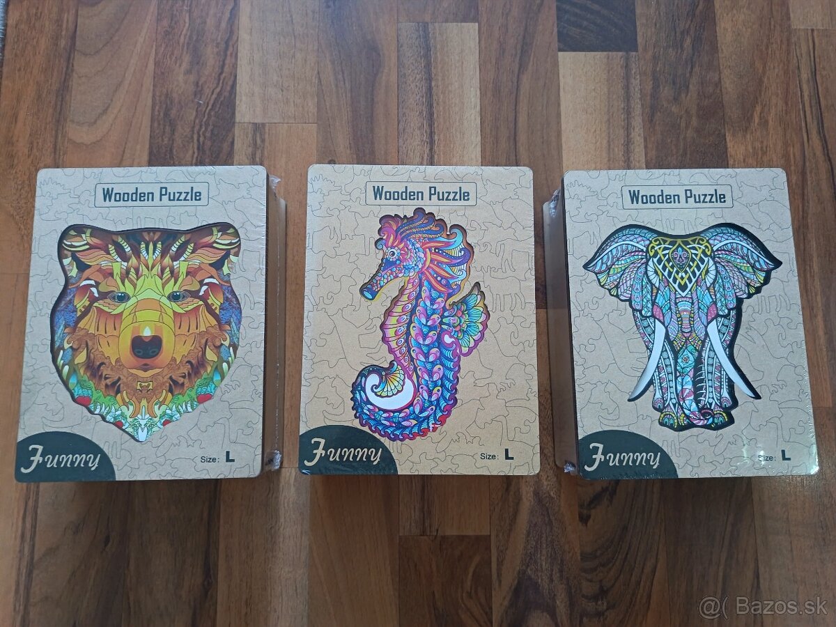 Nové drevené puzzle A3