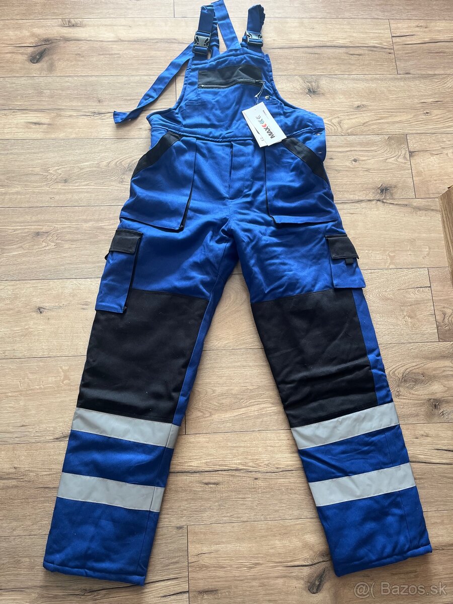 Zateplené montérkové nohavice