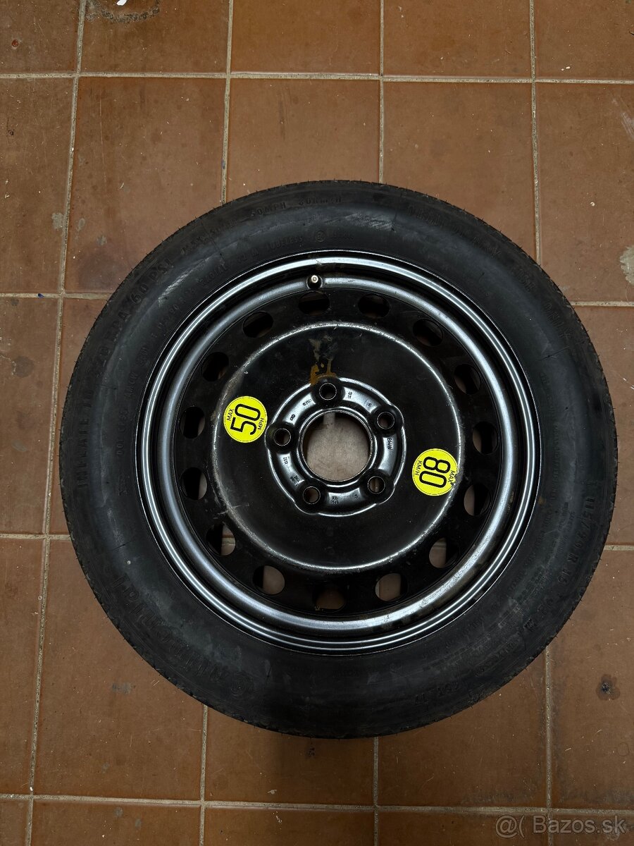 Predám dojazdové rezervné koleso Bmw 5x120 R16