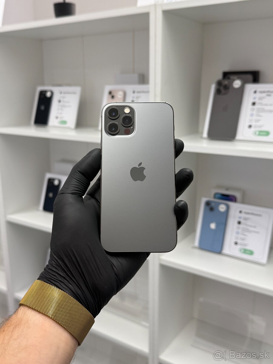 ZÁRUKA 2 ROKY /  Apple iPhone 12 Pro 256GB Graphite, 100%
