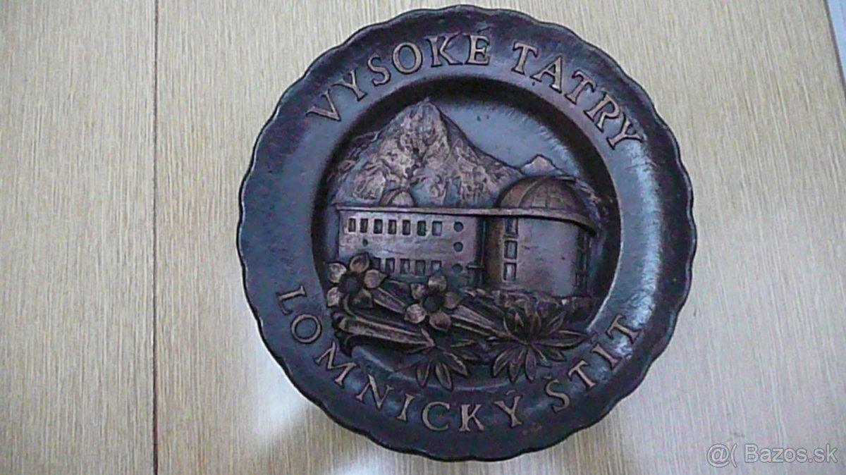 Suvenír - tanier Vysoké Tatry - Lomnický štít