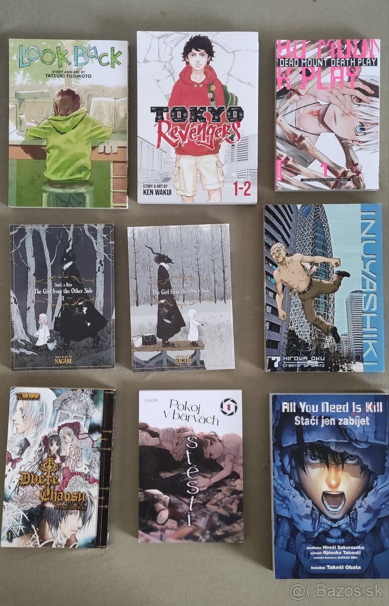 Predám mangy, komiksy a knihy
