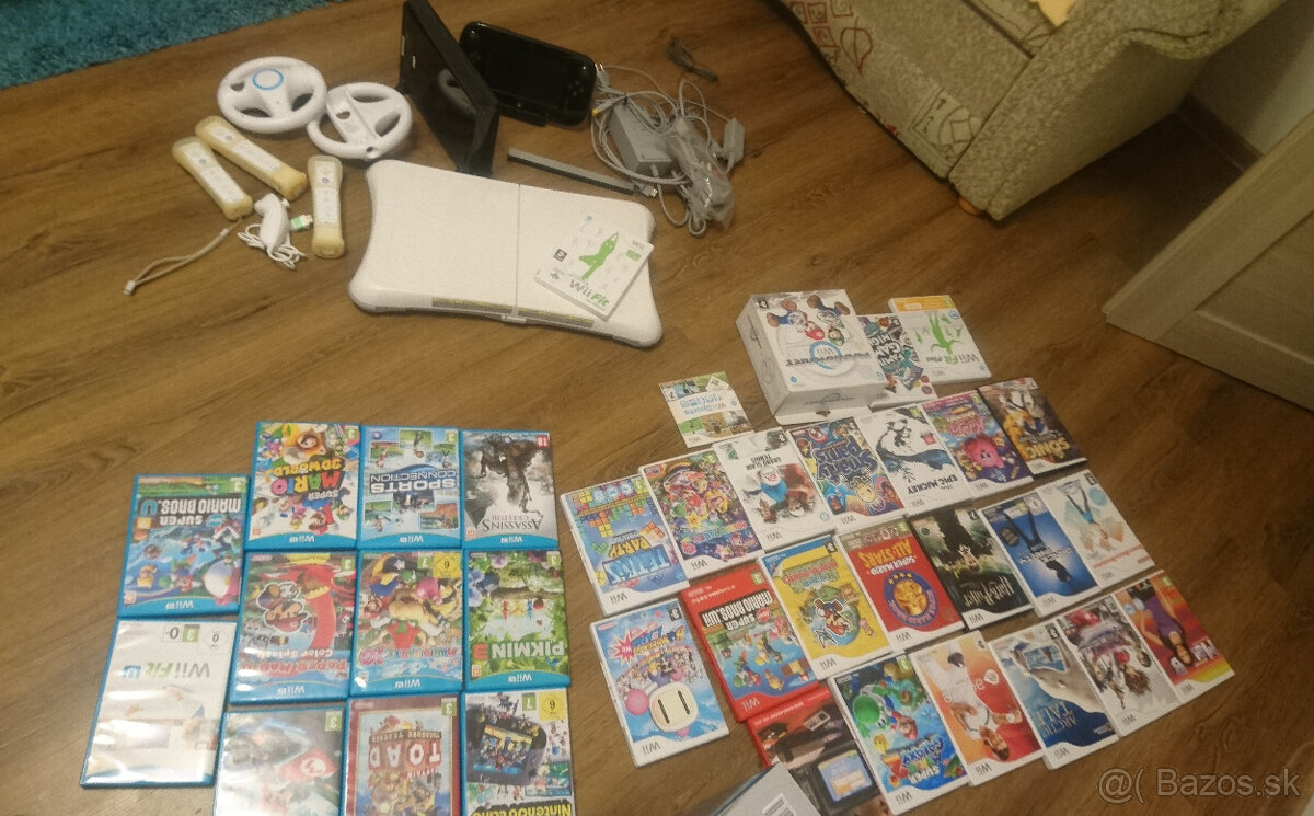 Nintendo Wii U + Wii U balance board + hry