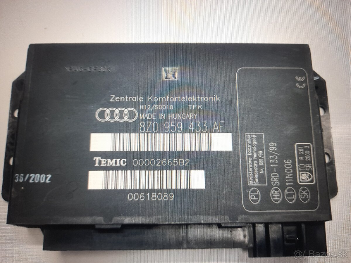 Predam komfortný modul,riadiacu jednotku audi A4 B6 B7 A2