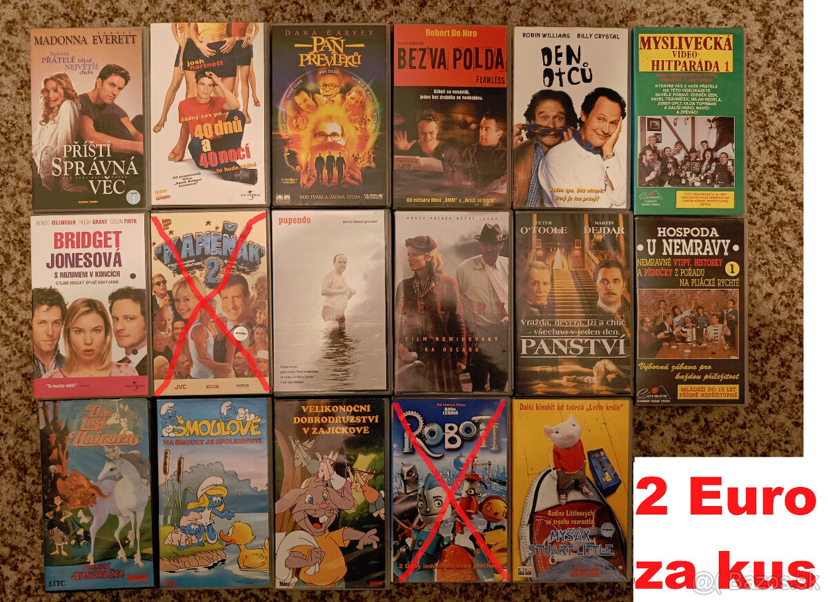 Video-kazety VHS - skúšané