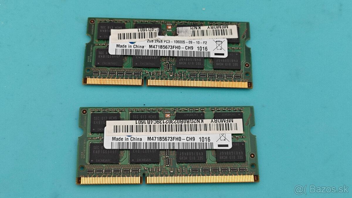 SAMSUNG RAM 2x2GB DDR3 1333 MHz
