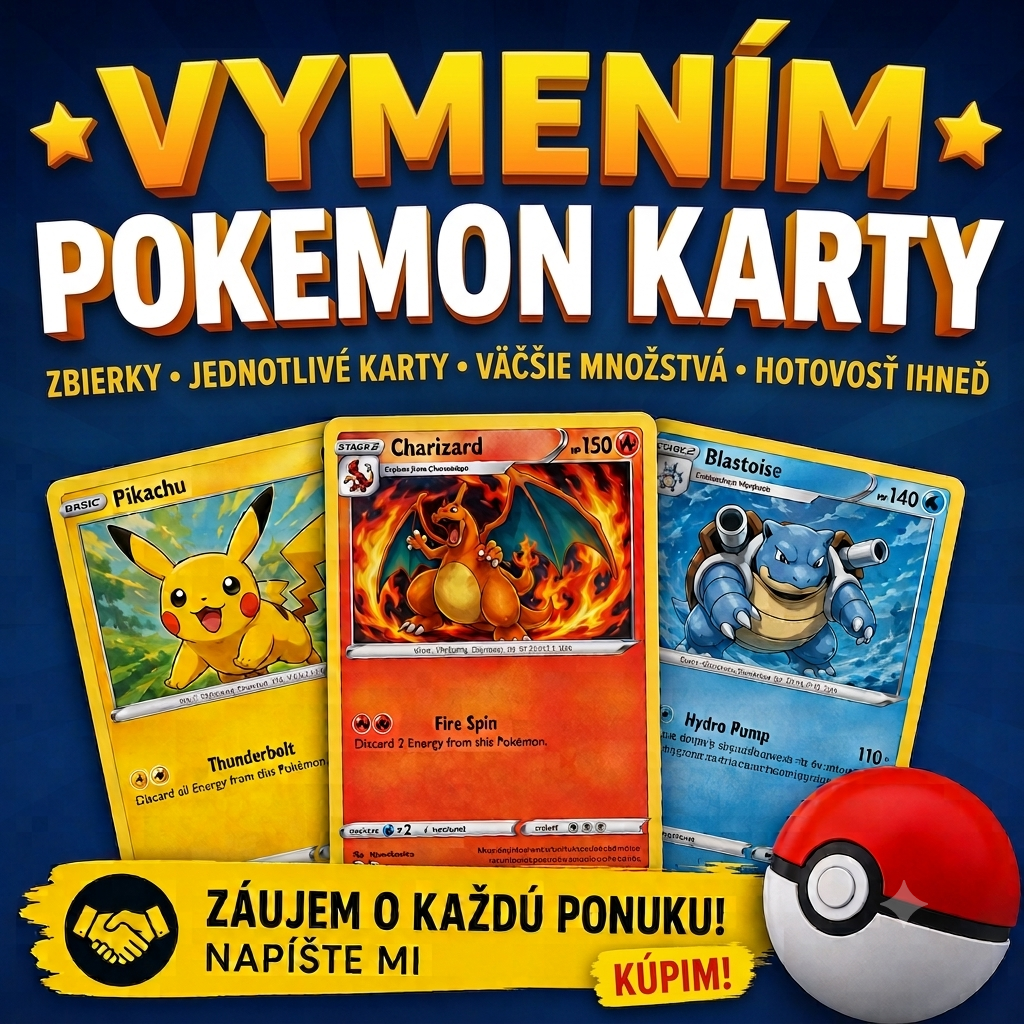 VYMENÍM POKÉMON KARTY