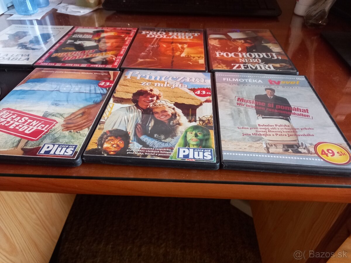 Dvd filmy a rozprávky 1,5eur/ks. Min. odber 20ks