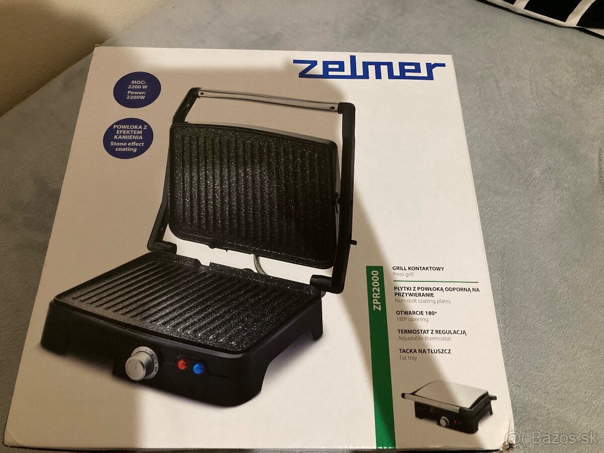 Elektricky gril Zelmer ZPR2000 - novy