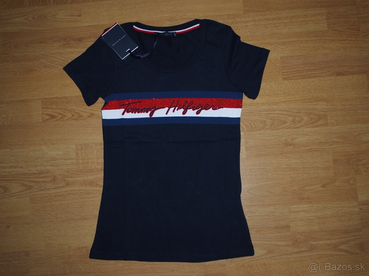 Tommy Hilfiger dámske tmavomodré tričko