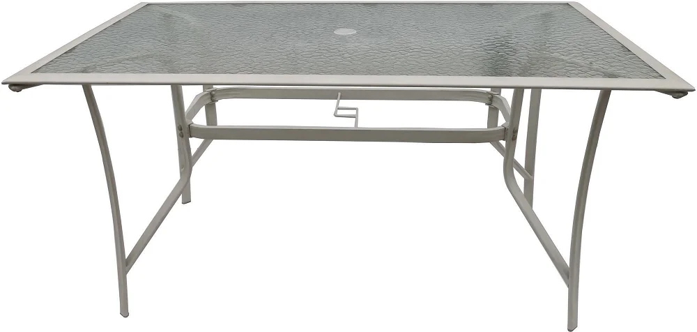 NOVÝ Sklenený exteriérový stôl 150x90 cm - nerozbalený