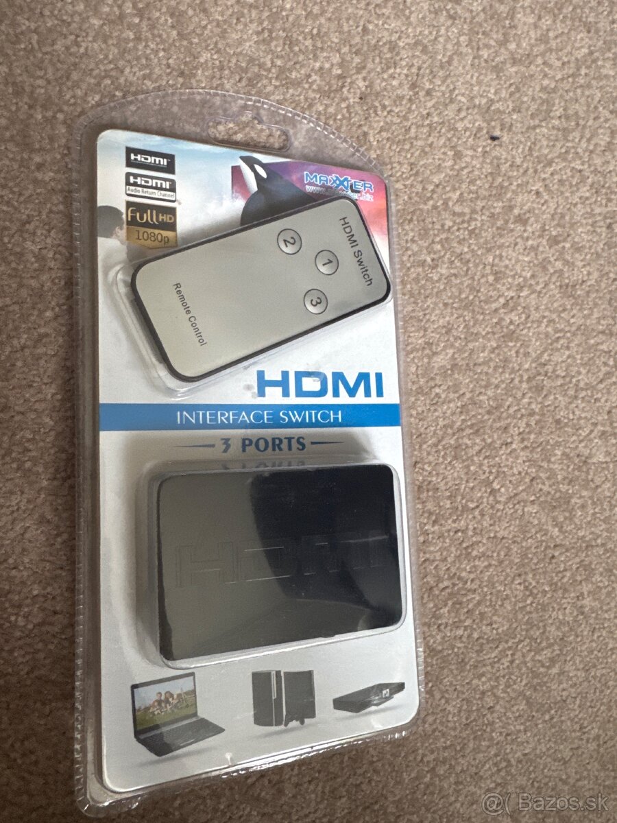Prepinac zdrojov hdmi k 1 PC/TV