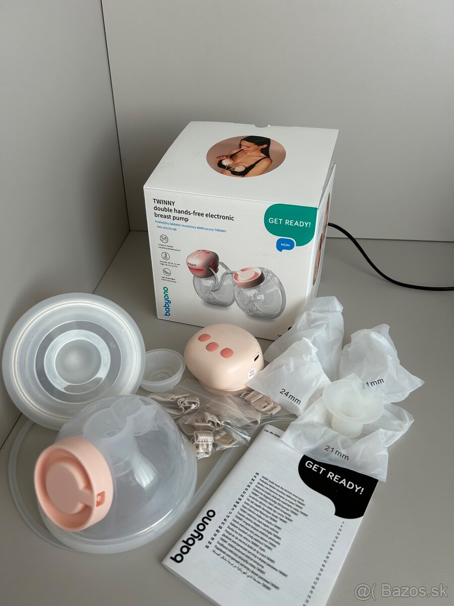 BABYONO Odsávačka materského mlieka elektrická Double Twinny