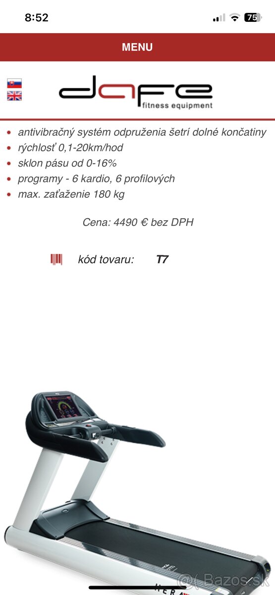 Profesionálny bežiaci pás
