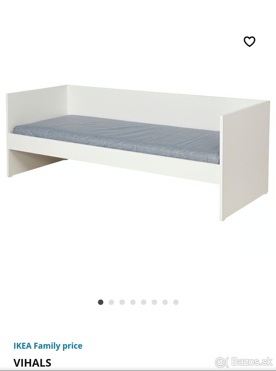 IKEA posteľ s ďalšou posteľou pod a skrinkou