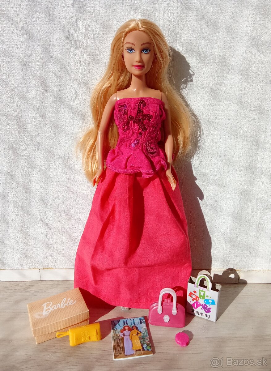 Bábika módna diva blondínka s dlhými vlasmi