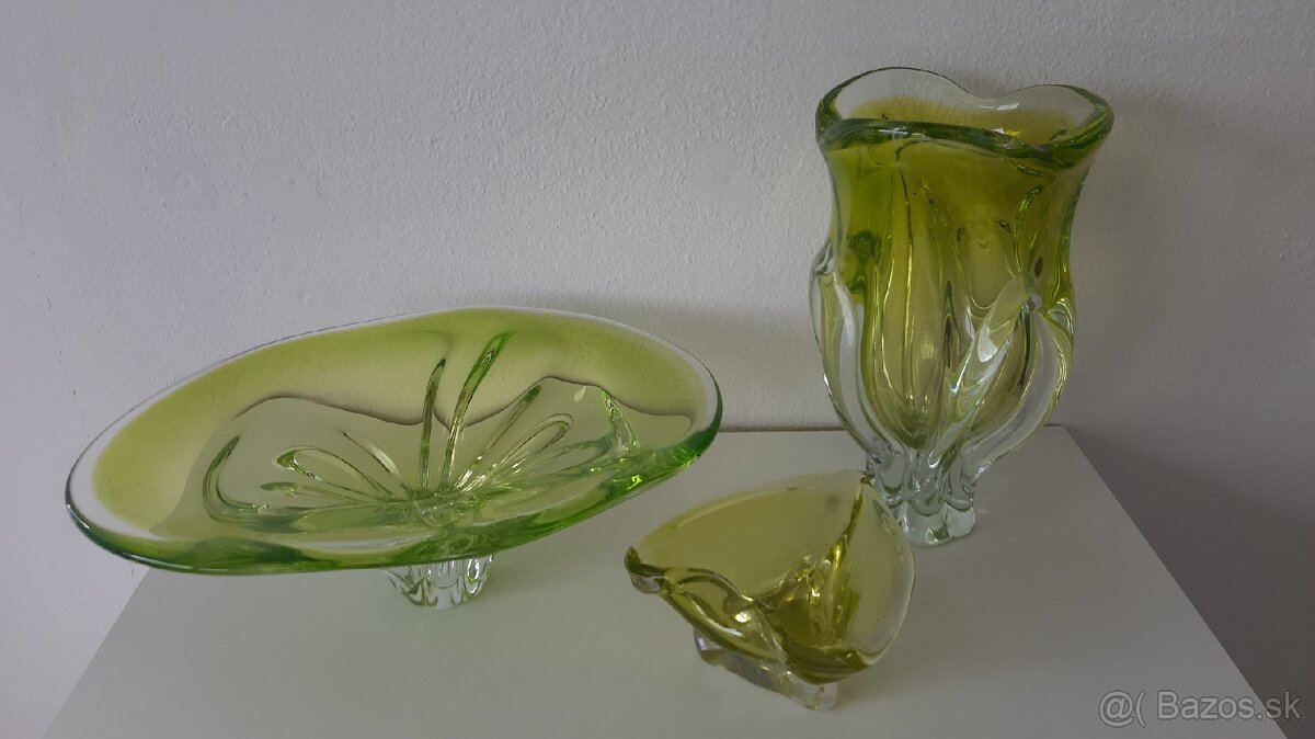 Súprava z hutného skla