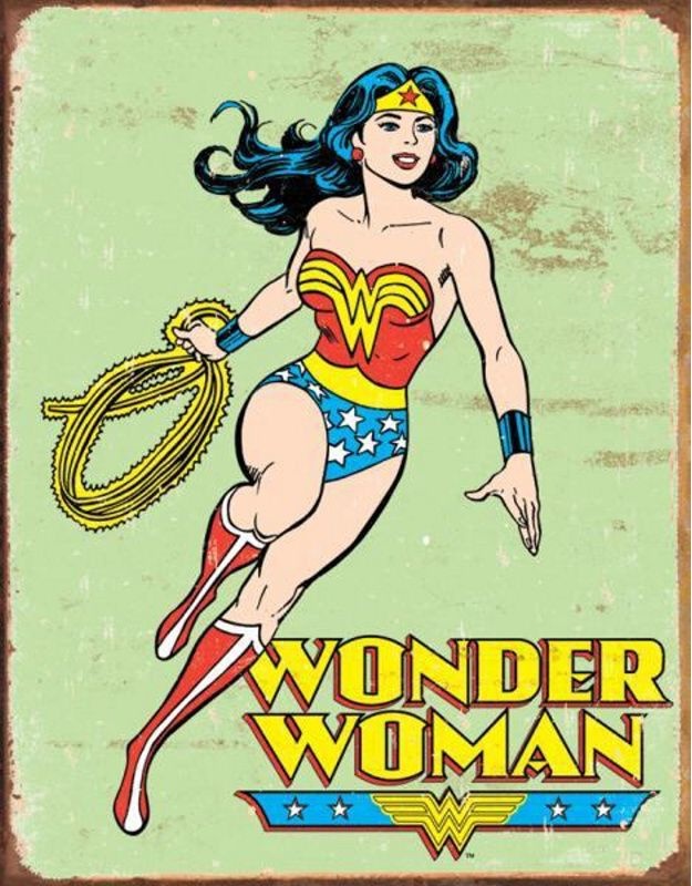 Plechová tabuľa Wonder Woman