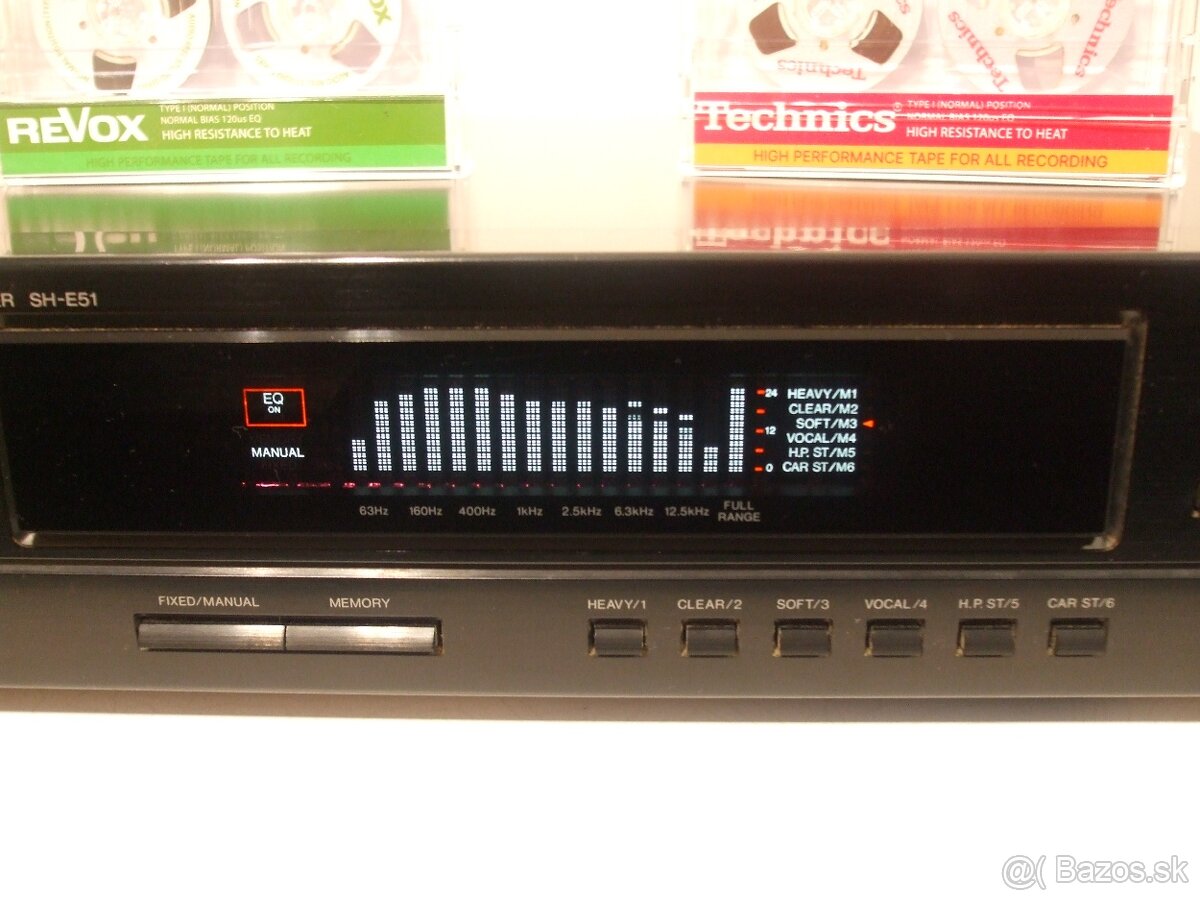 TOP stav MIDI HiFi equalizer TECHNICS SH-E51 = vyroba JAPAN