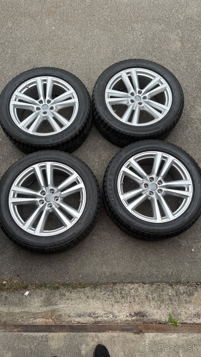 Original AUDI 5x112, r20 + pneu zimne/letne + snímače tlaku
