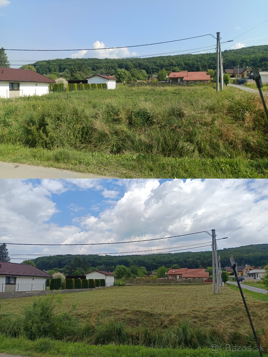Kosenie a mulčovanie trávy / živý plot / trávnik