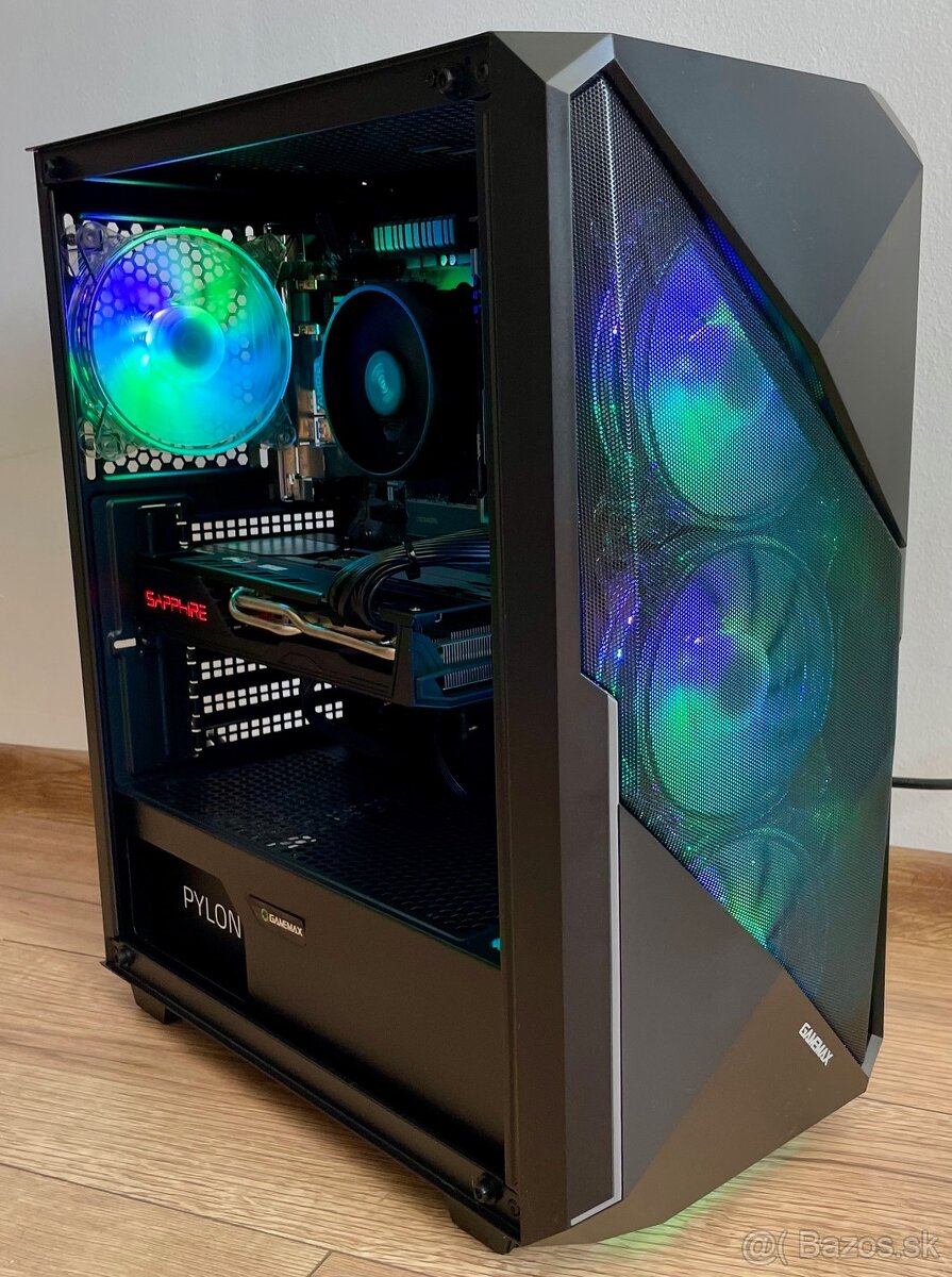 Herný PC - R5 5500,RX 5700XT 8GB,16GB RAM,1TB NVMe,650W