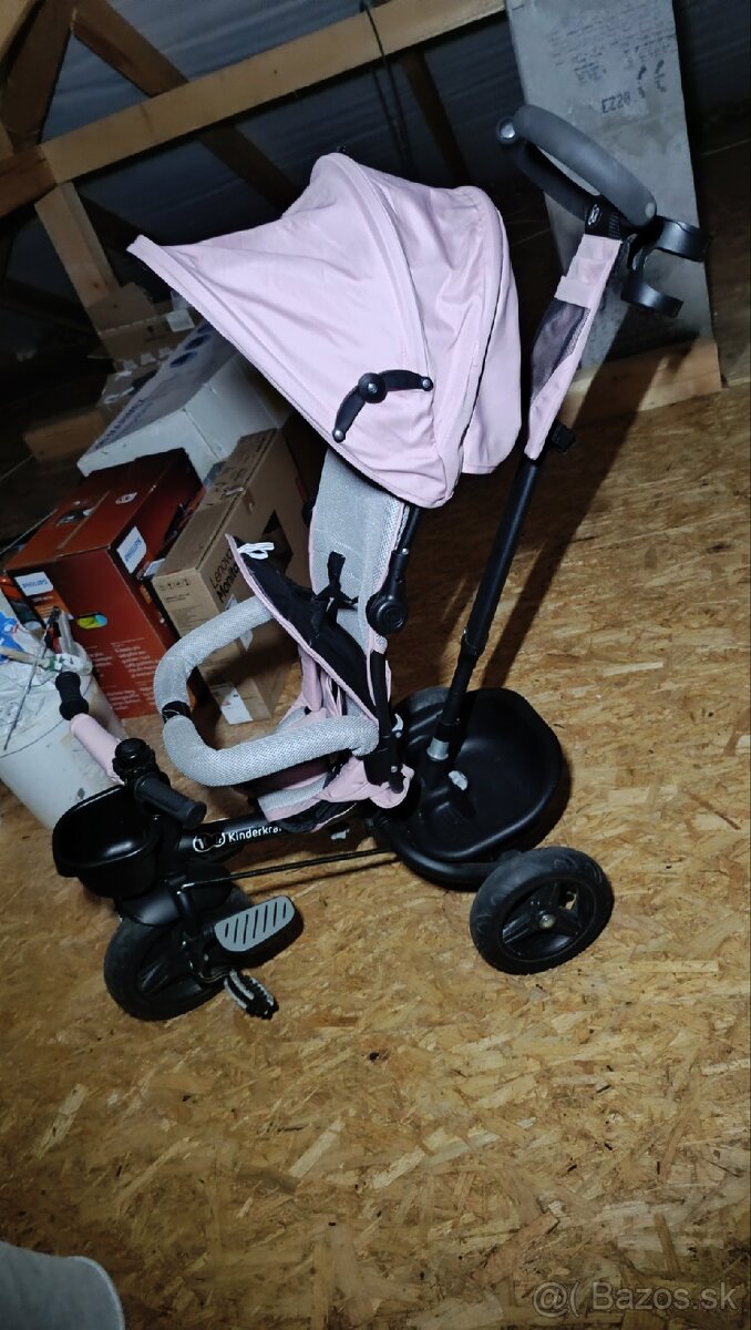 Detský trojkolesový kočík 6v1 AVEO Kinderkraft ružový