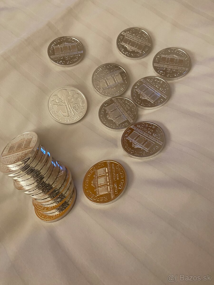 Strieborné 1oz mince Wiener Philharmoniker