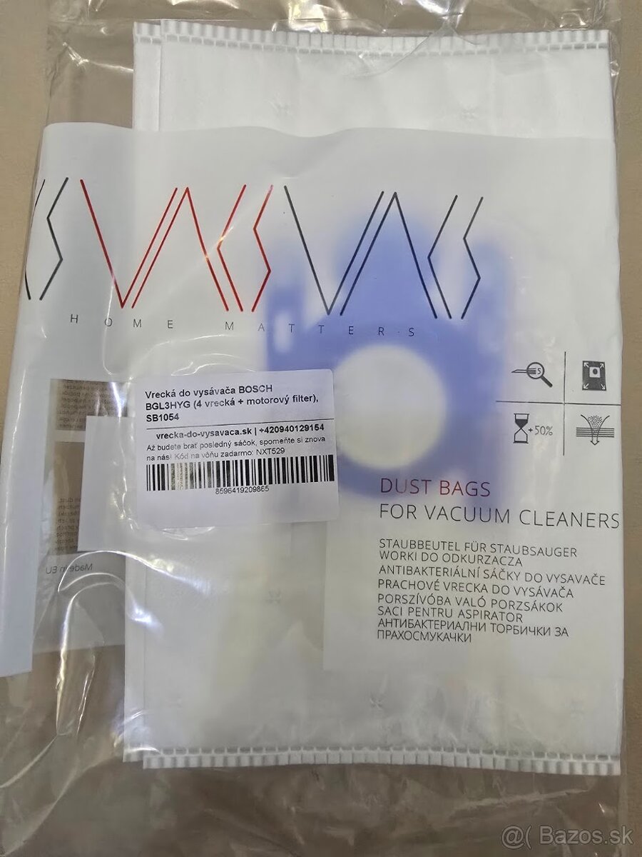 Sáčky do vysávača Bosh BGL3