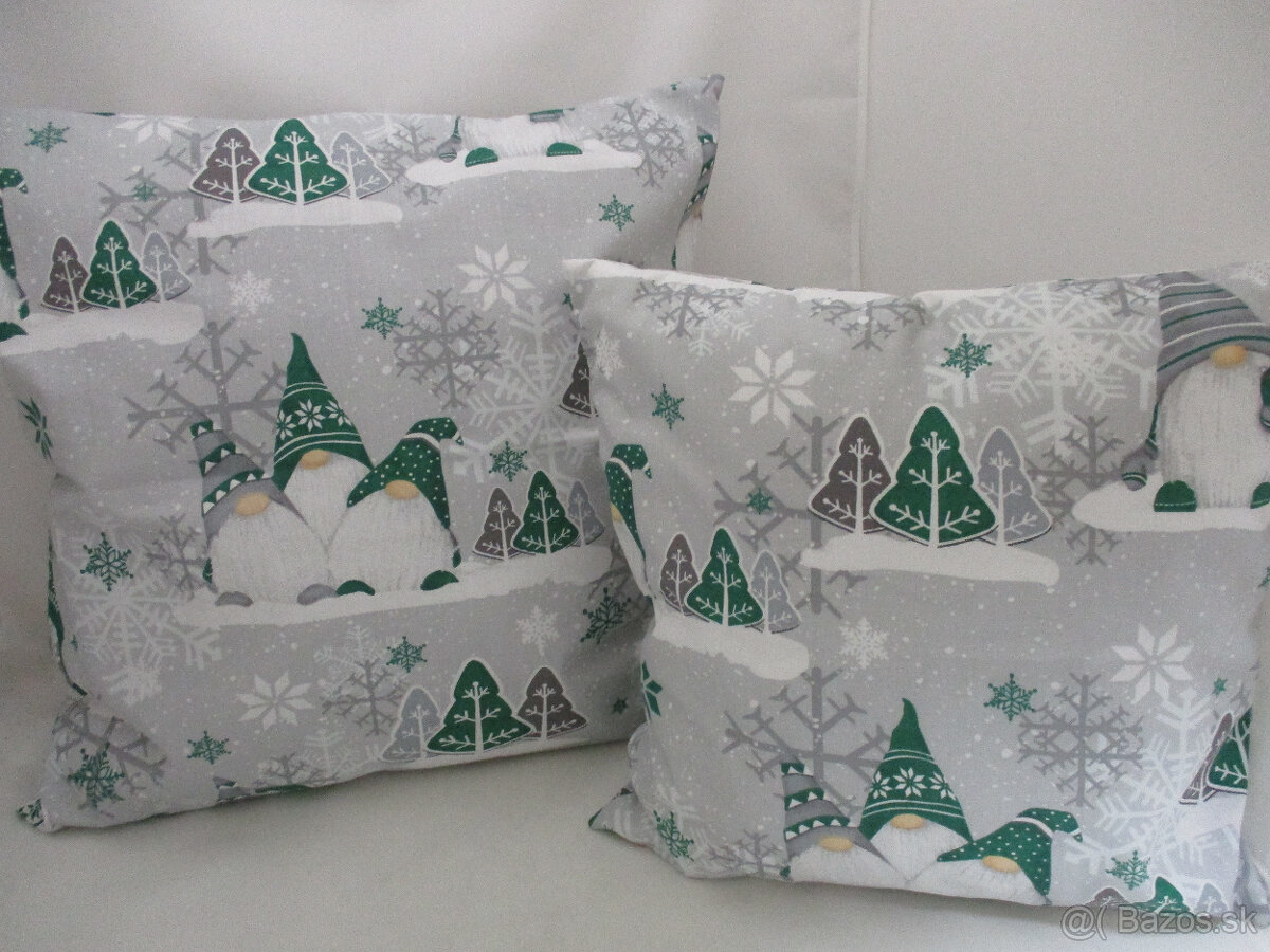 Vianočná obliečka so škriatkom,v zelenom,dve veľkosti