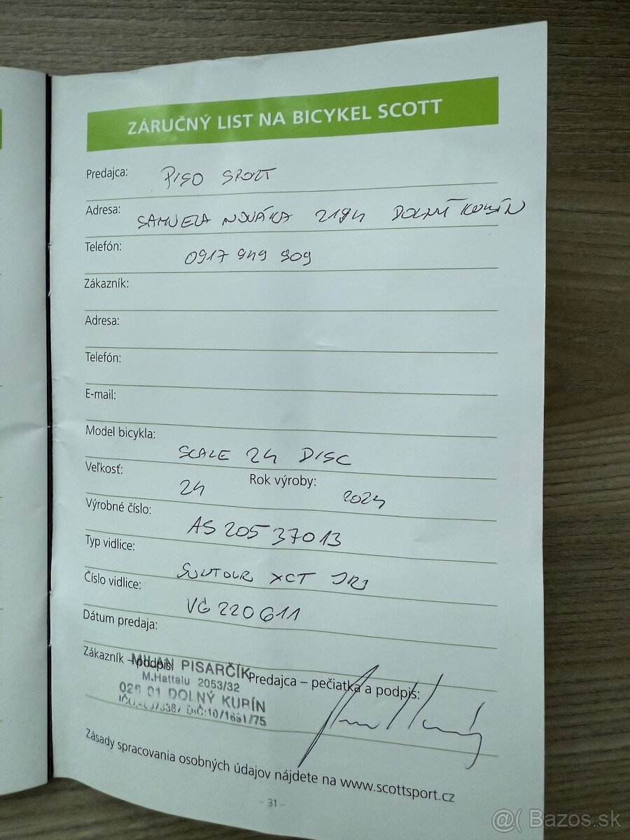 Detský Scott bycikel