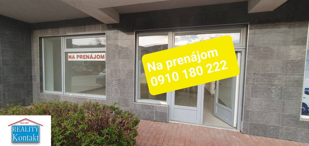 Obchodný priestor - širšie CENTRUM prenájom 70m2 Nové Zámky