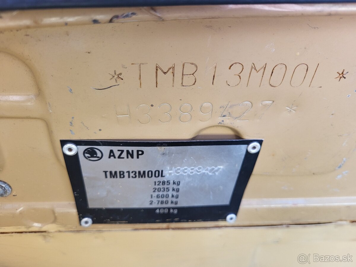 Predám platné TP a karosériu Škoda 130L