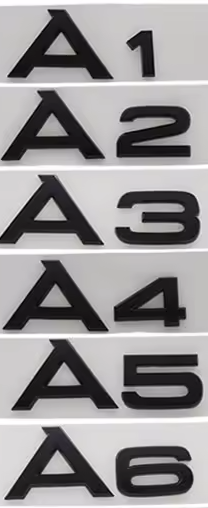 Audi znaky / označenia modelu A3 / A4 / A5 / A6 / A7 / V6T