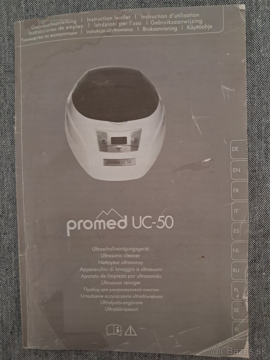 ULTRAZVUKOVÁ ČISTIČKA UC-50