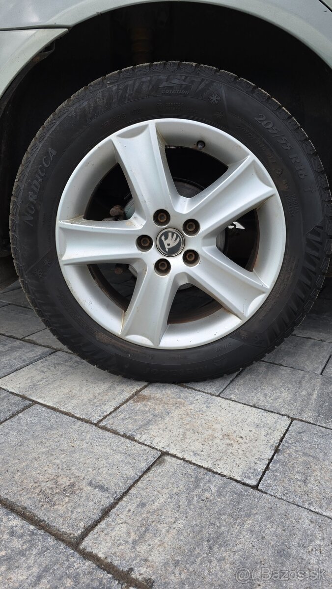 hlinikove disky R16 5x100 original SKODA