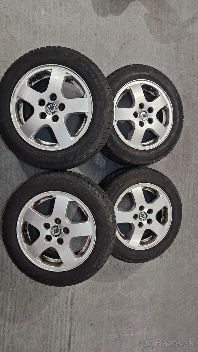 Sada alu diskov Škoda s pneumatikami Matador Hectorra 3 (let