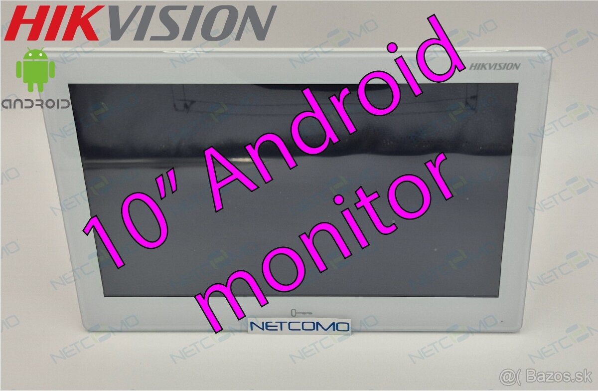 Hikvision 10" Android monitor pre videovrátniky