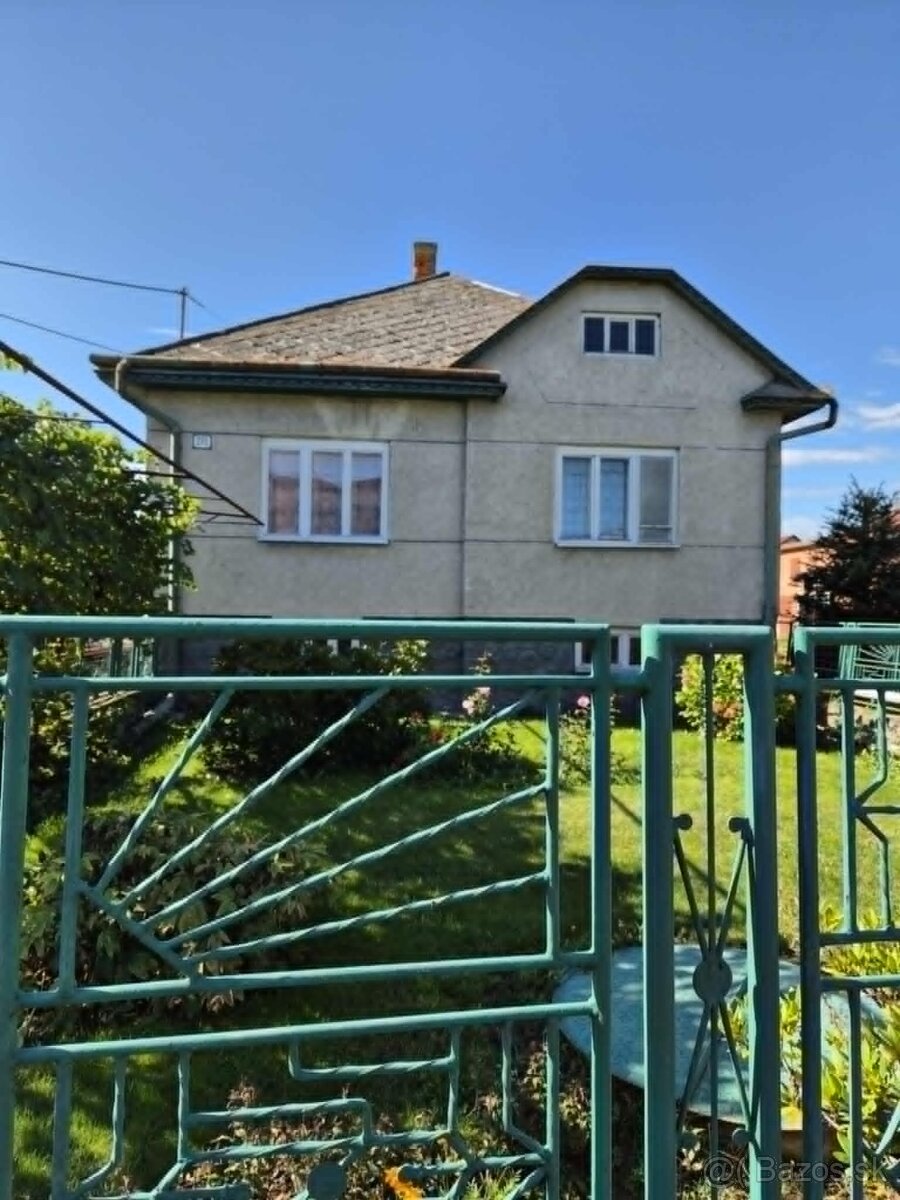 predám rodinný dom v obci Čaklov