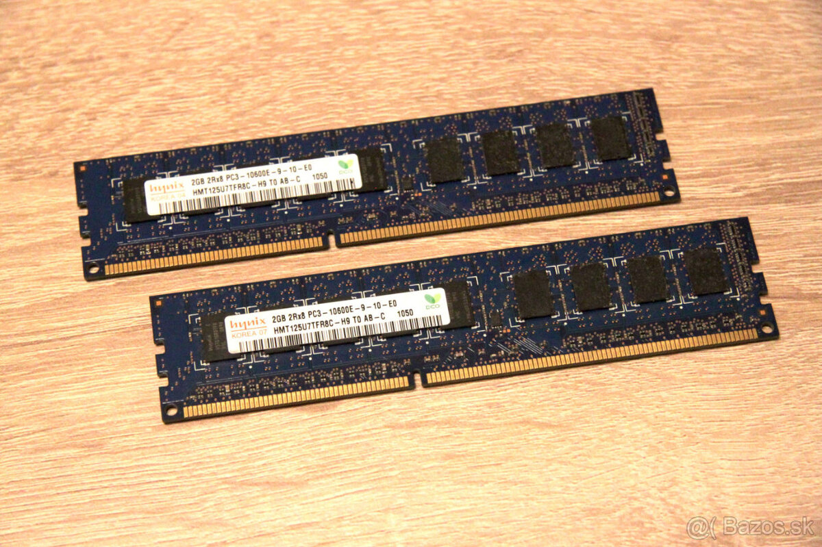 serverová - Hynix 2GB DDR3 PC3-10600E 1333MHZ ECC Unbuffered
