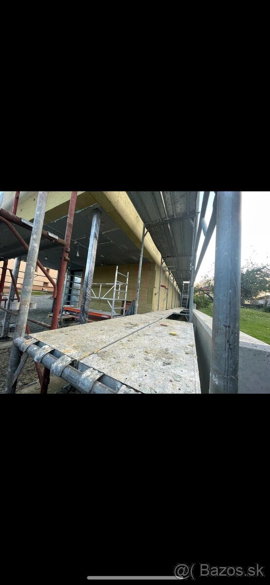 Prenájom rámového lešenia, 1m šírka