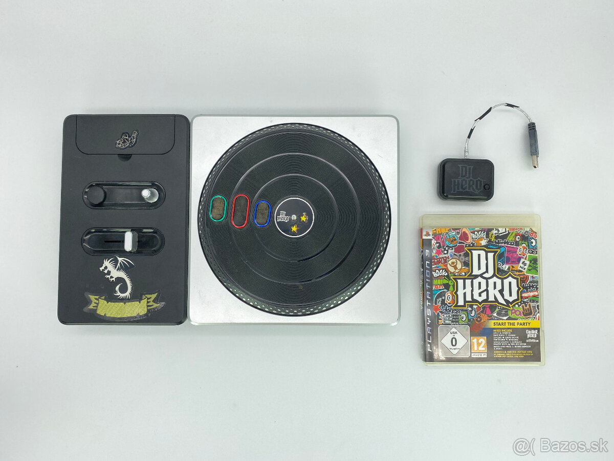 DJ Hero + bezdrôtový adaptér + hra